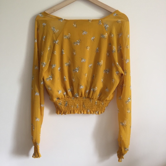 FRANCESCA'S Blue Rain Coachella Boho Crop Top NWT - Picture 7 of 10